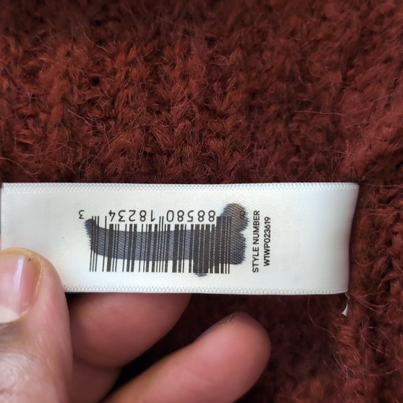 Joe Fresh| NWT Dark Rust Long Cardigan With Cuffs Acrylic Blend - Picture 10 of 10